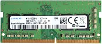 Samsung 8GB DDR4 PC4-19200, 2400MHz, 260 PIN SODIMM, CL 17, 1.2V