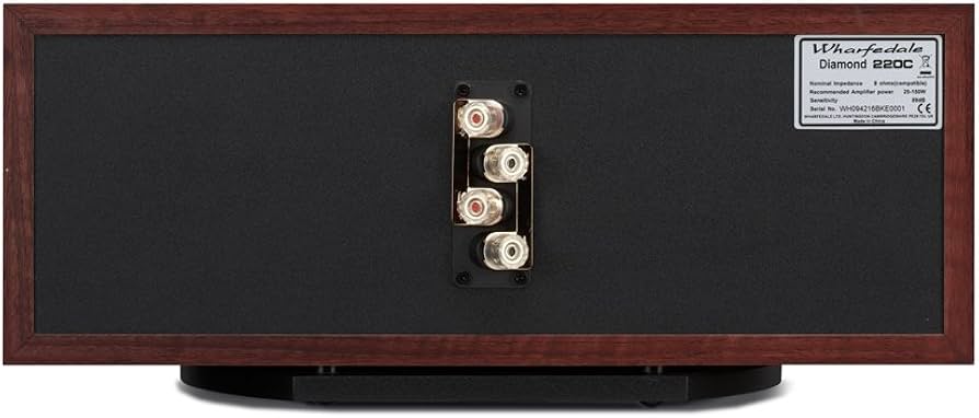 Amazon.co.jp: ワーフデール センタースピーカー (ペア) ローズウッド