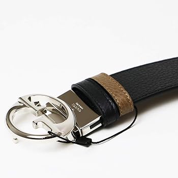 Amazon | [グッチ] GUCCI ベルト ブラック グッチシマ レザー メンズ