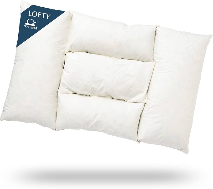 Amazon｜LOFTY 枕 まくら 首が痛くならない フィットする枕 高め 4号