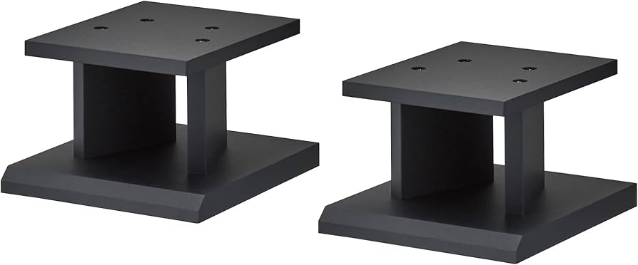 Amazon | ハヤミ工産 スピーカースタンド 2台1組 高さ15cm ブラック SB