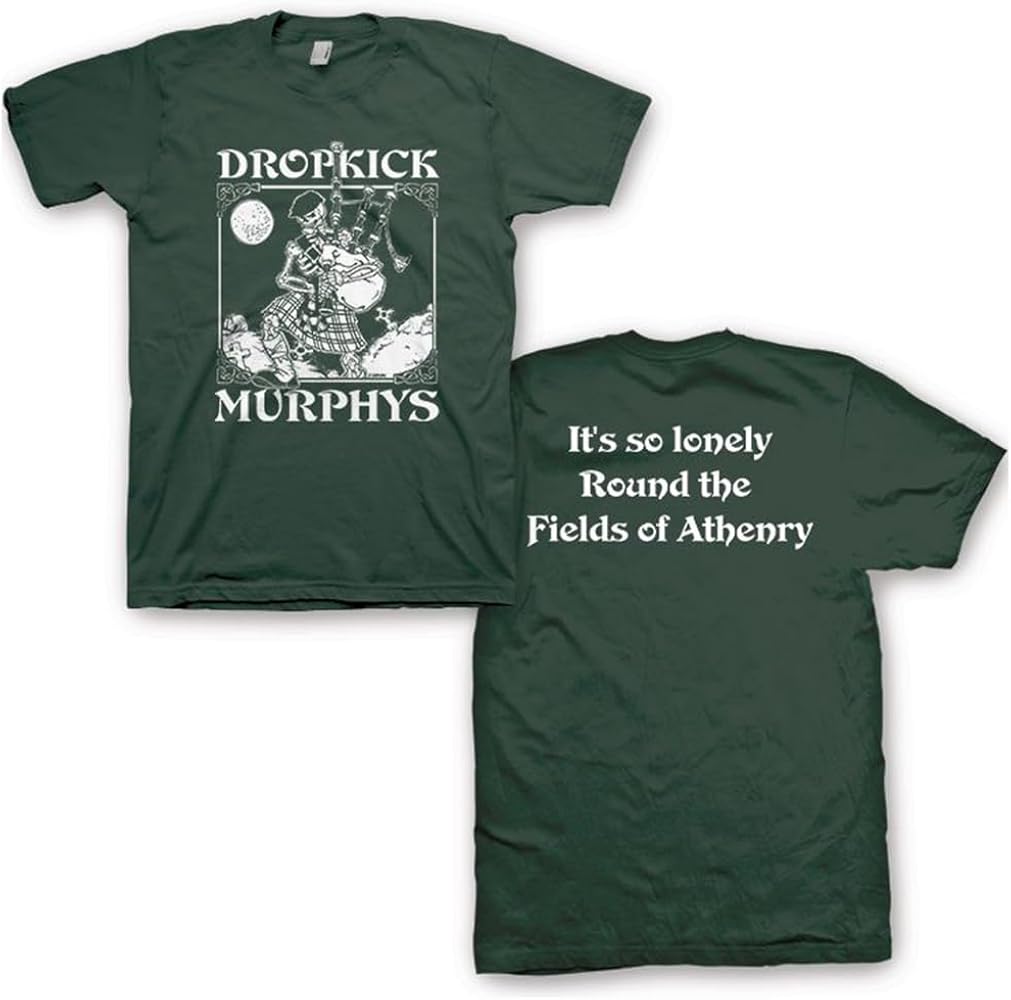 Amazon.com: Dropkick Murphys Men's Skelly Piper T-Shirt Hunter