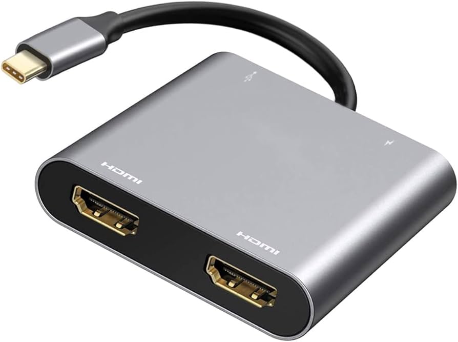 Amazon.com: USB C to Dual HDMI Adapter, 4 in 1 USB Type C Hub with