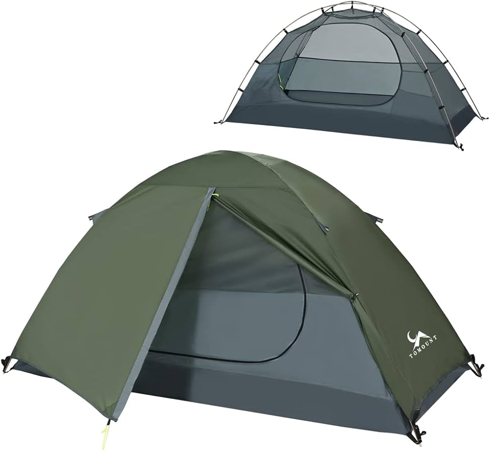 Amazon.com : MC TOMOUNT Backpacking Tent 1 Person Waterproof