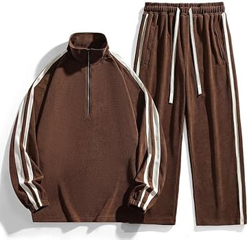 Amazon | [D.IIZOO] 長袖 ライン ジャージ 上下セットアップ