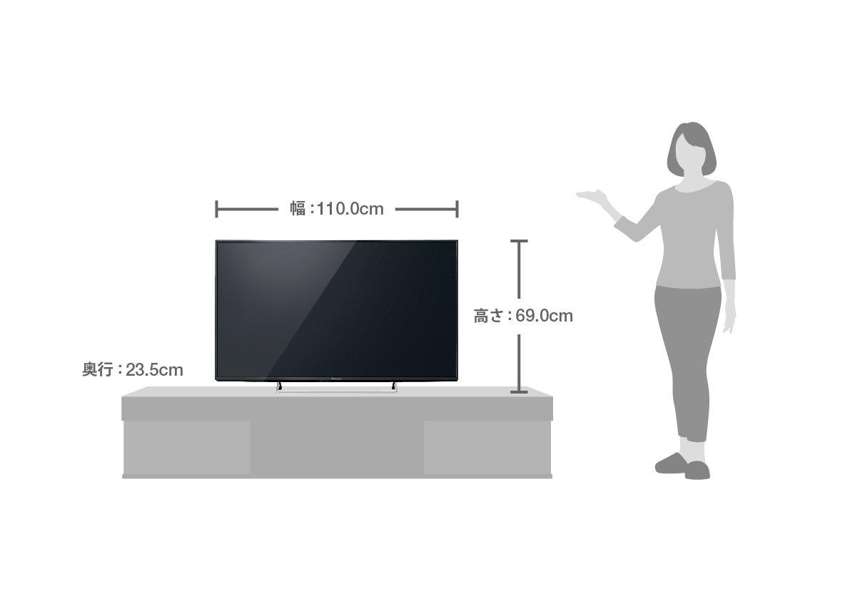 Amazon | パナソニック 49V型 液晶テレビ ビエラ TH-49CX800 4K USB