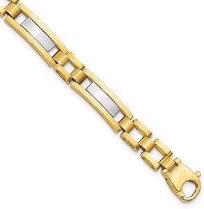 Amazon | 14 Kツートンカラーポリッシュとサテン8.5 inメンズリンク