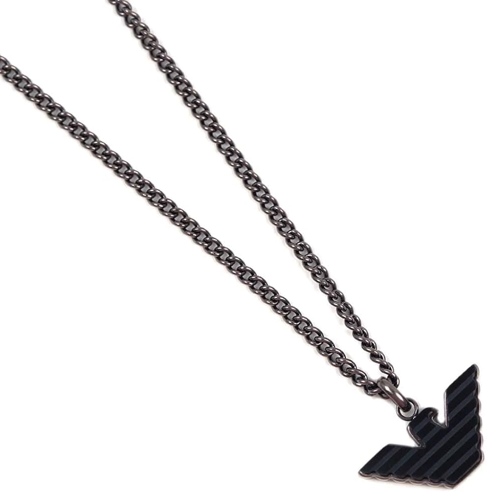 Amazon | [エンポリオアルマーニ] ネックレス メンズ ブラック