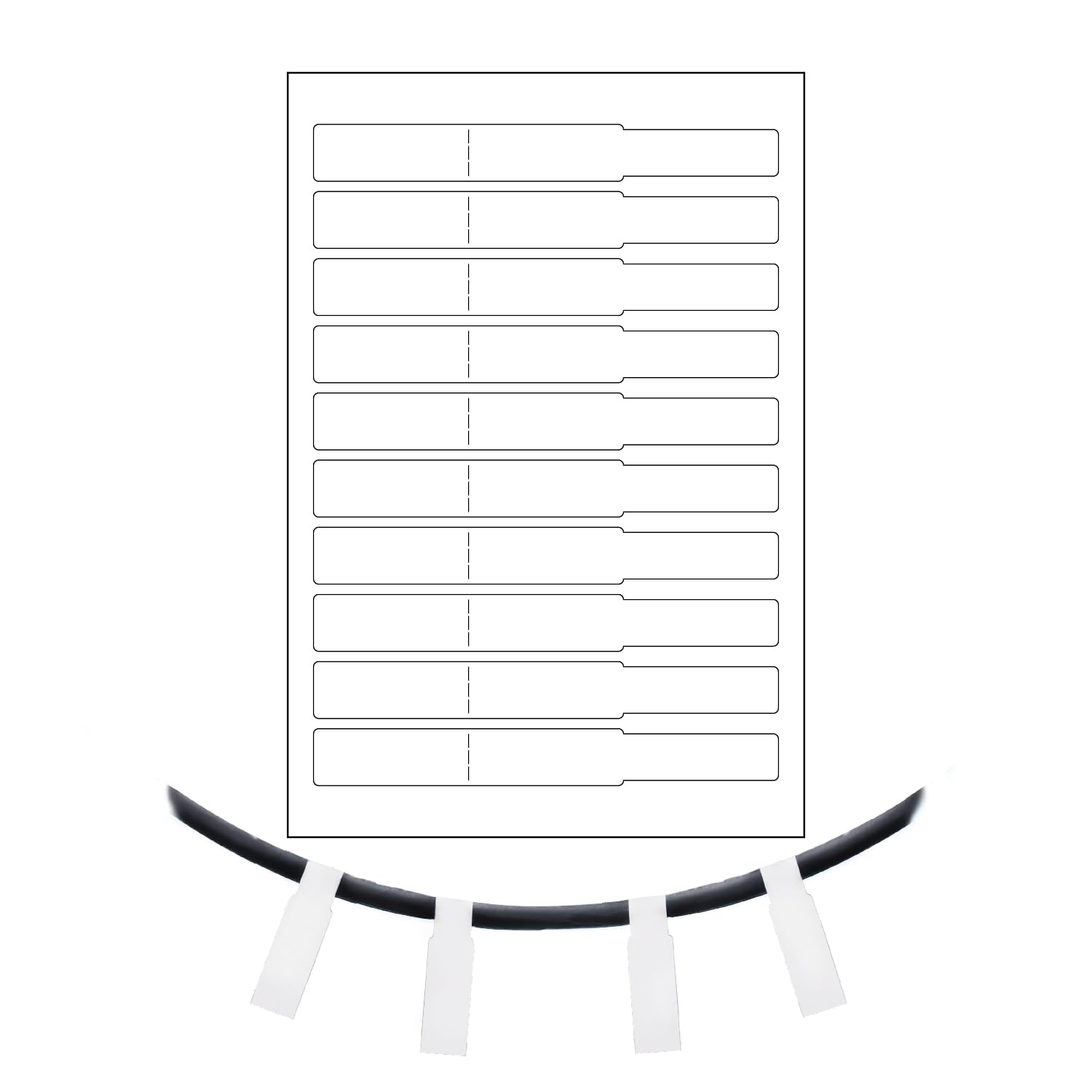 Amazon.co.jp: ササガワ ケーブルラベル タカ印 プリンター対応