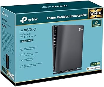 TP-Link Archer AX80, AX6000 8-Stream 2.5Gbps Ethernet Portlu Wi-Fi