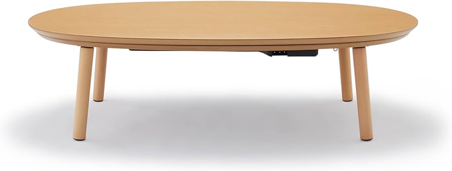 Amazon | 無印良品 楕円こたつ ナチュラル 134×77×35cm MJ-KD2-N
