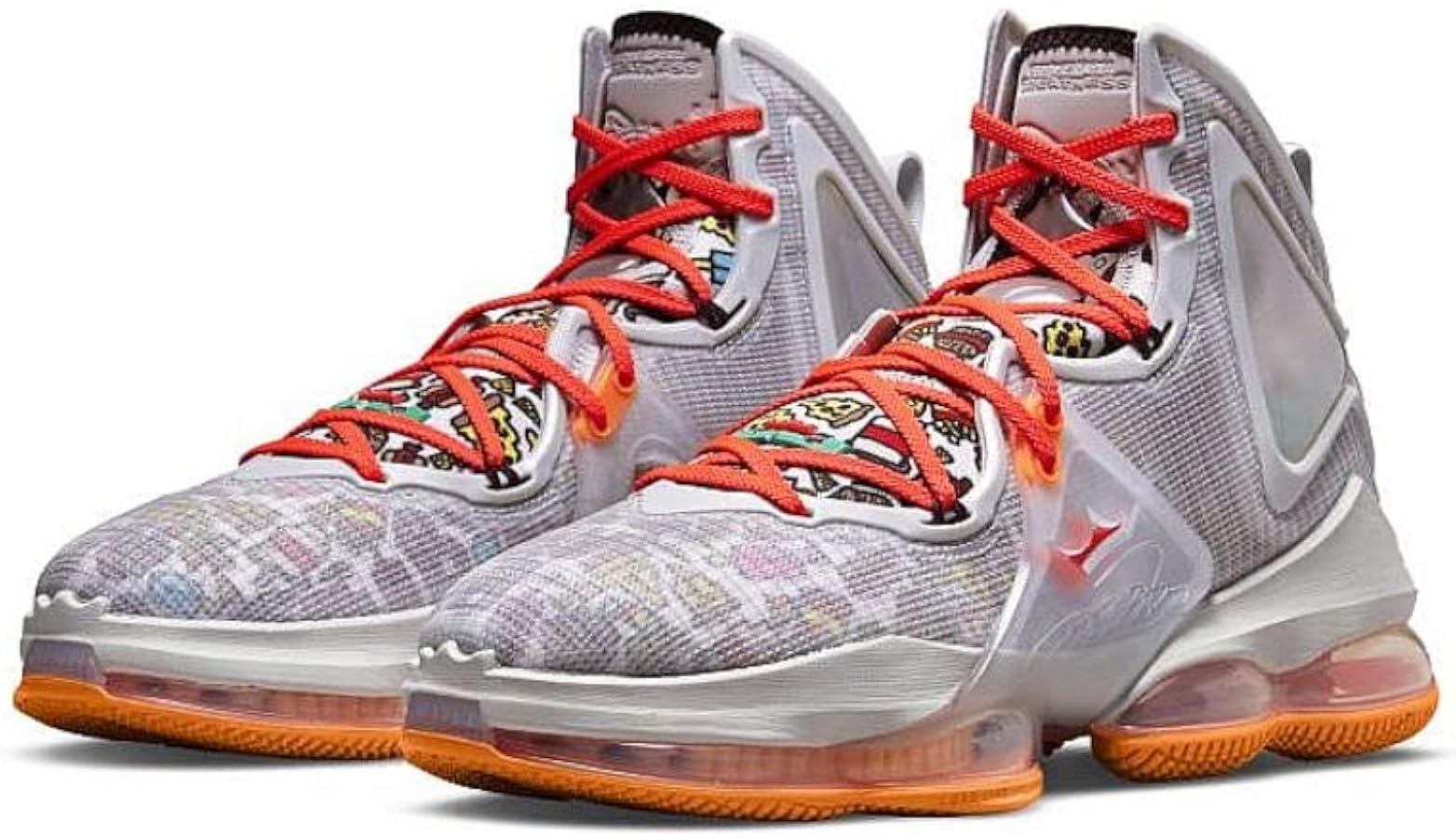 Amazon.com | Nike Mens Lebron 19 DC9339 001 Fast Food - Size 8