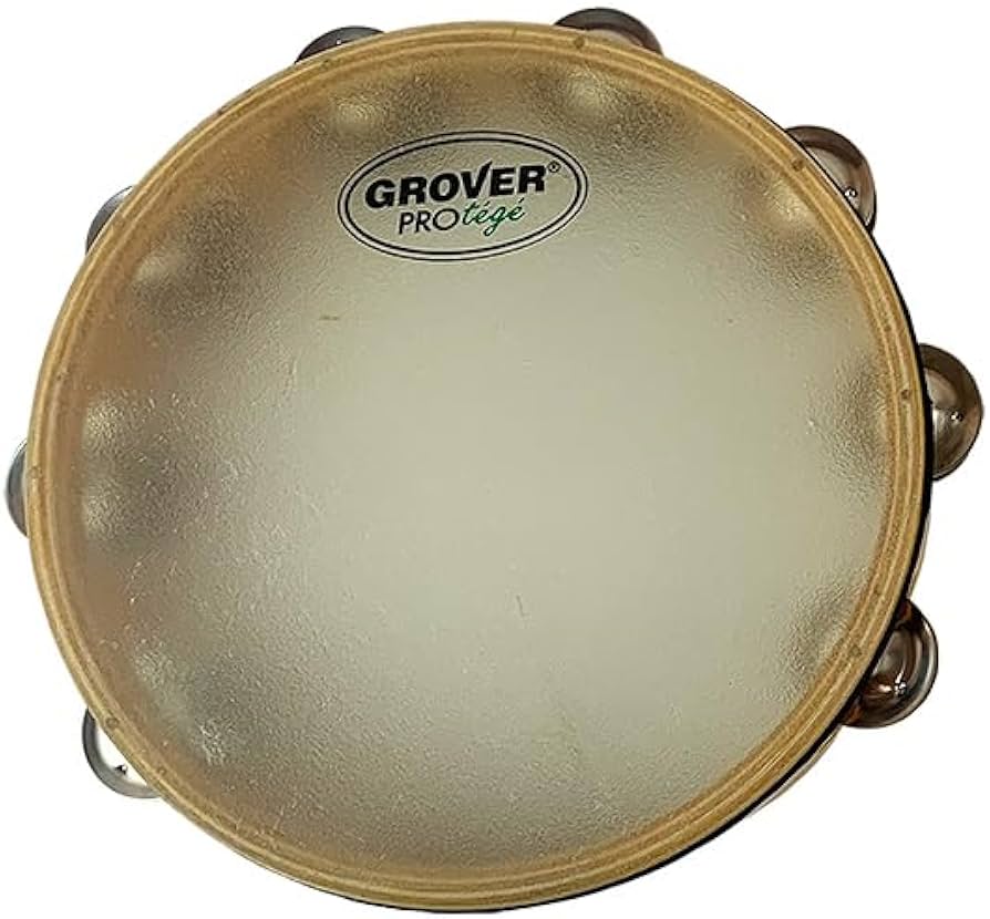 Amazon.com: Grover Pro Percussion P-T2/GS Protégé Tambourine with