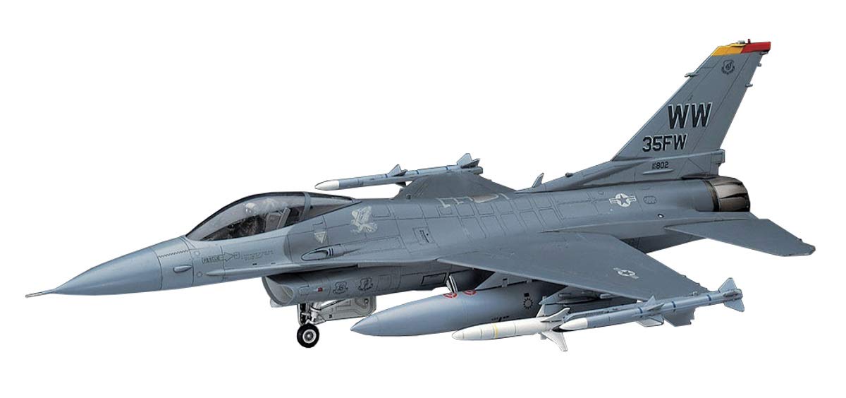 Amazon.com: Hasegawa 1:48 Scale F-16CJ Fighting Falcon Model Kit