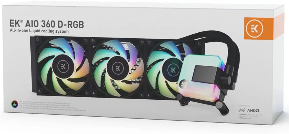 Amazon.co.jp: EK (イーケー) 360mm AIO クーラー D-RGB
