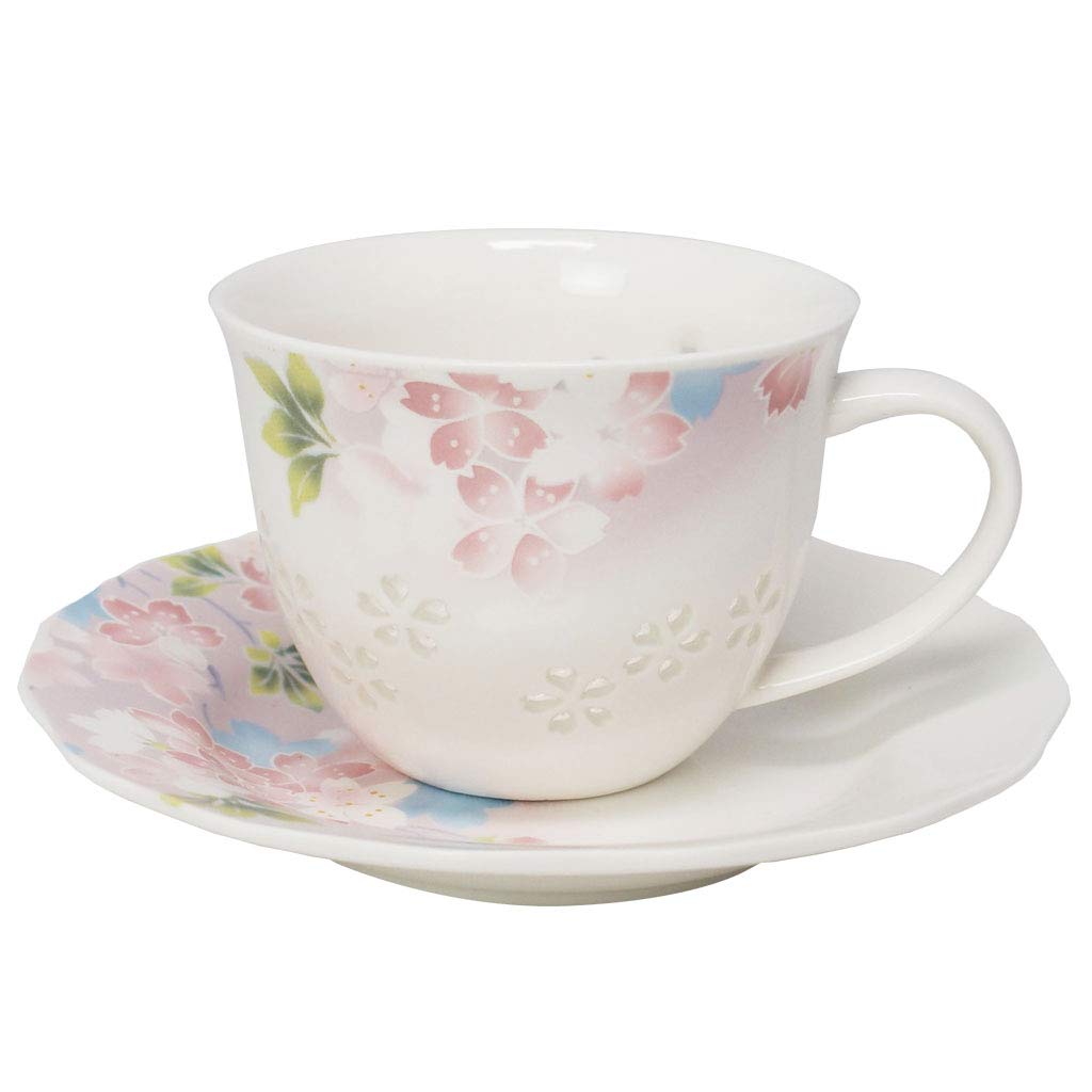Amazon | 【しずく彫り】宇野千代「華ざくら」コーヒーカップ