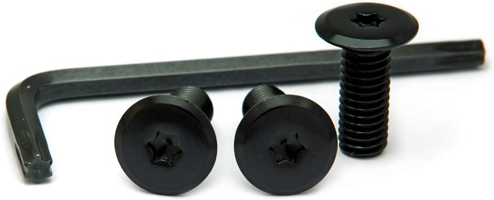 Amazon | ナンバープレート用ボルト フラットタイプ アルミ(ブラック