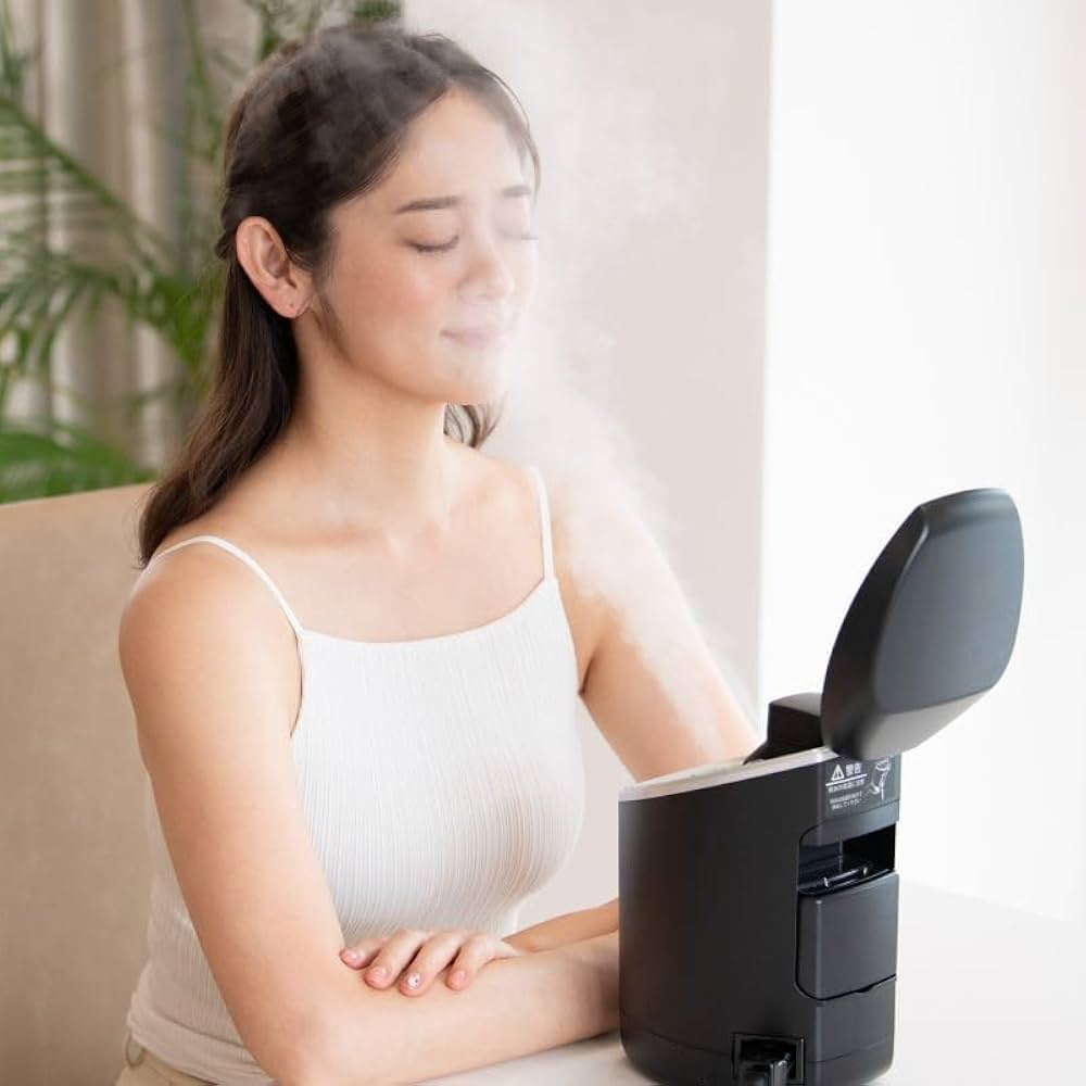 Amazon.co.jp: 温スチーム×化粧水ミスト フェイススチーマー nicoja