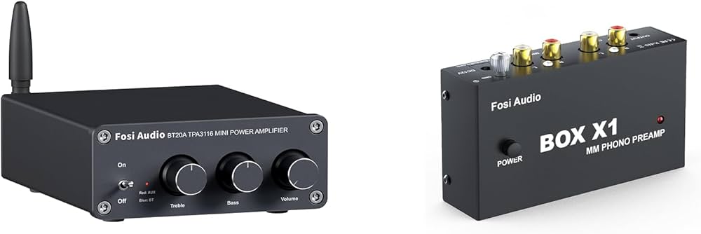 Amazon.com: Fosi Audio Box X1 MM Phono Preamplifier and BT20A