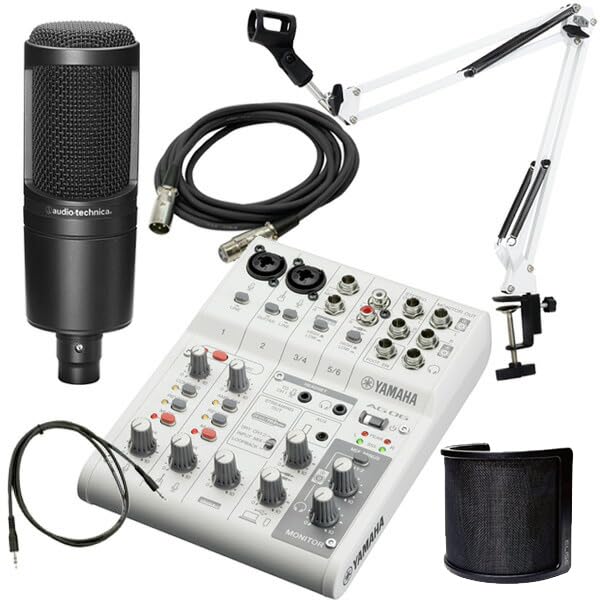 Amazon.co.jp: YAMAHA ミキサー AG06MK2 W(白) + コンデンサーマイク