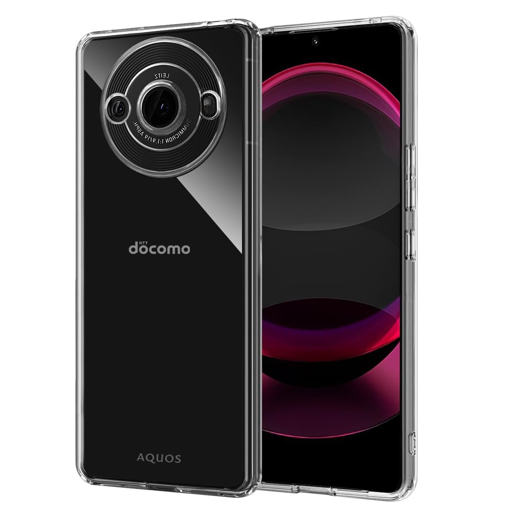 Amazon.co.jp: Aquos R8 Pro ケース レンズ保護 透明 耐衝撃 衝撃吸収
