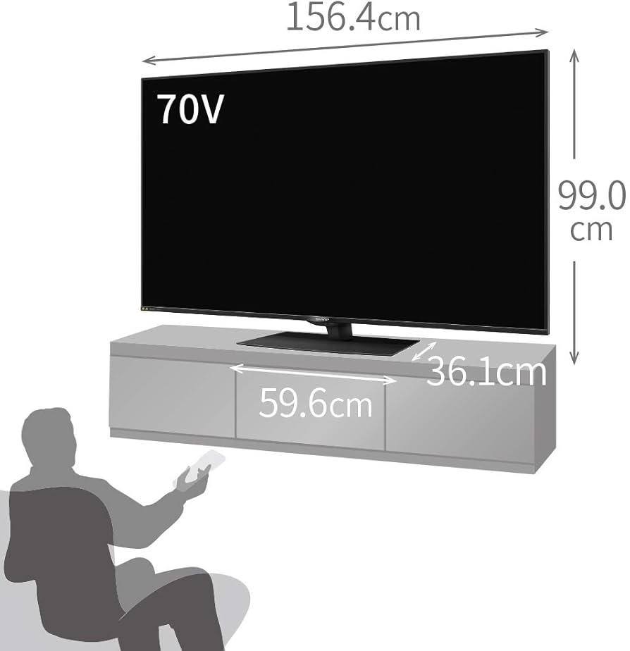 Amazon.co.jp: シャープ 70V型 8K対応 液晶 テレビ AQUOS Android TV
