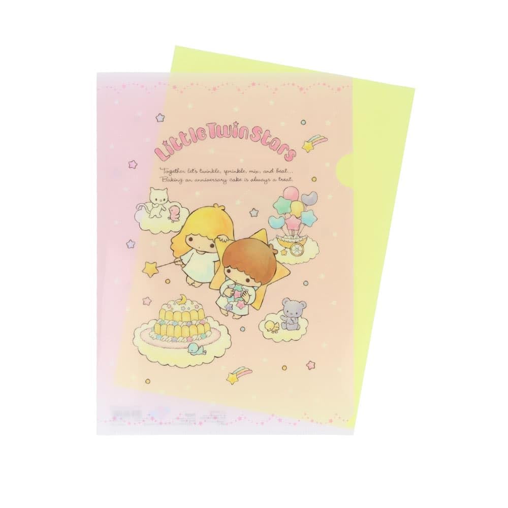 Amazon.co.jp: サンスター文具 リトルツインスターズ クリアファイルA4