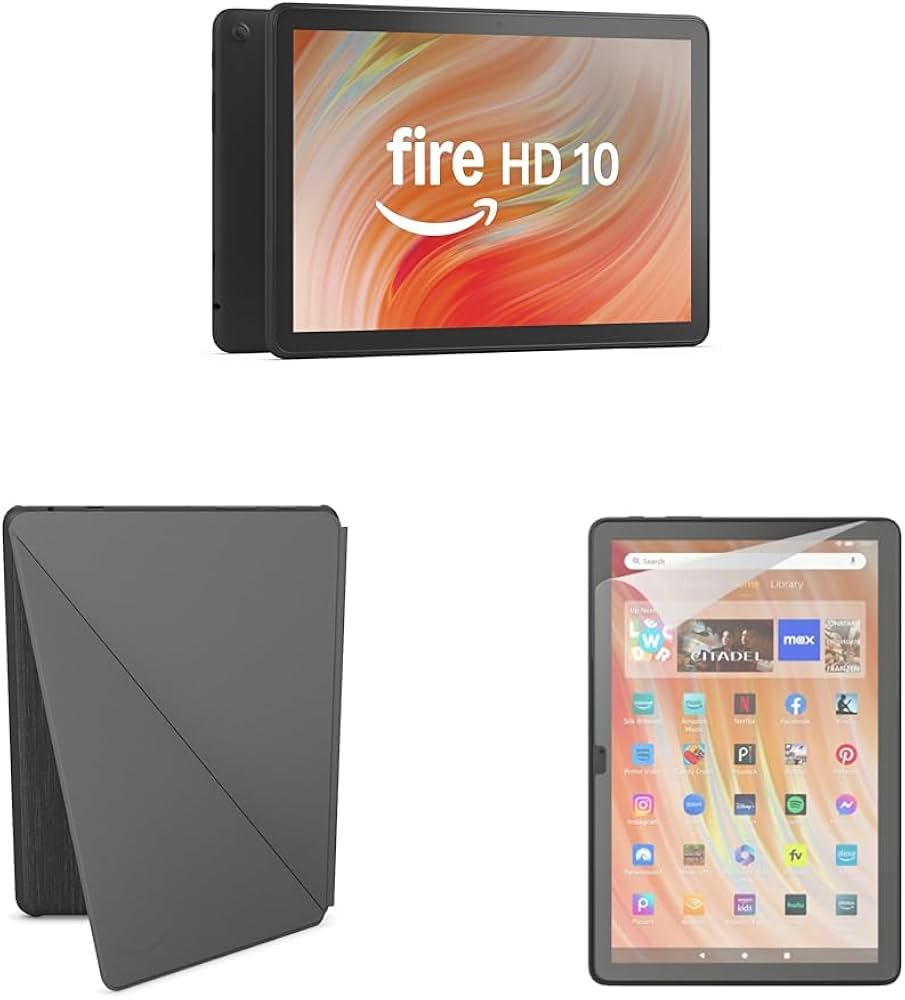 Amazon.com: Amazon Fire HD 10 Convenience Bundle with Case and