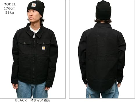 Amazon | [カーハート] RELAXED FIT DUCK JACKET [XL] BLACK ダック