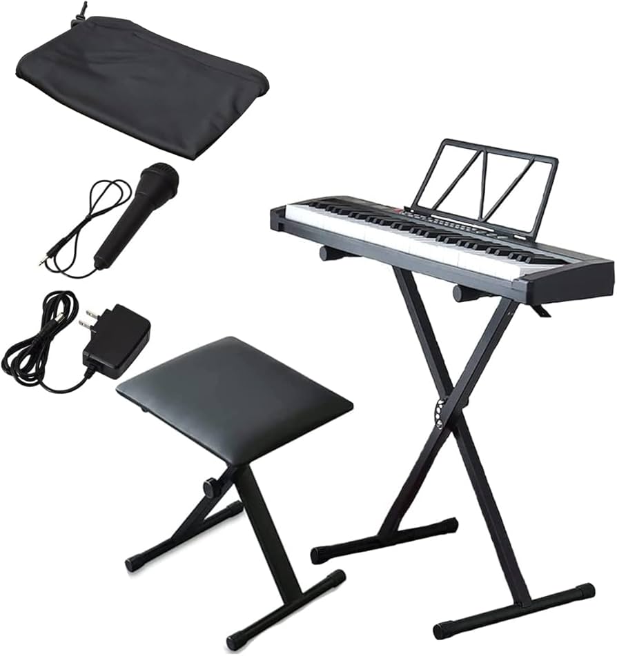 Amazon | RiZKiZ 電子キーボード スリムタイプ 【61鍵盤