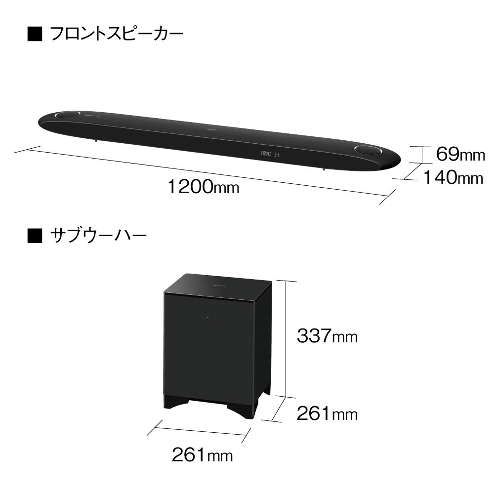 Amazon.co.jp: シャープ シアターバーシステム MPEG-4 AAC 22.2ch音声