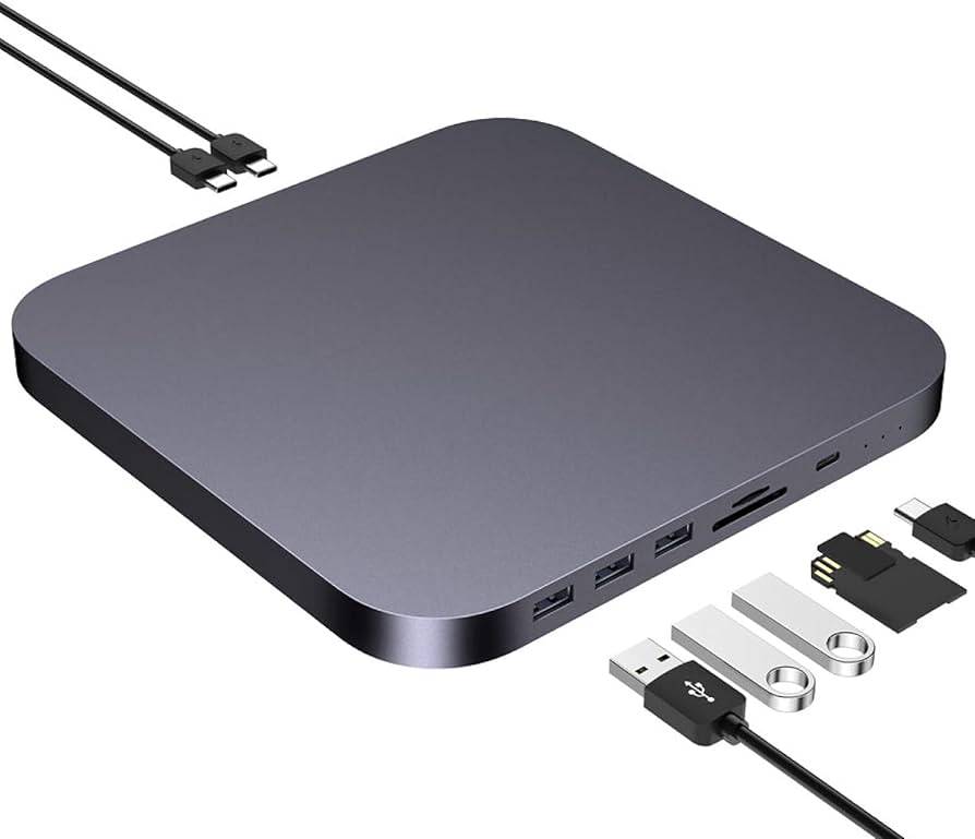 Amazon.co.jp: Mac mini ドッキングステーション スペースグレー 8in1