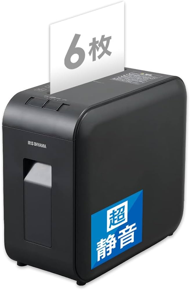 Amazon | アイリスオーヤマ シュレッダー P6HS75C-B | 電動