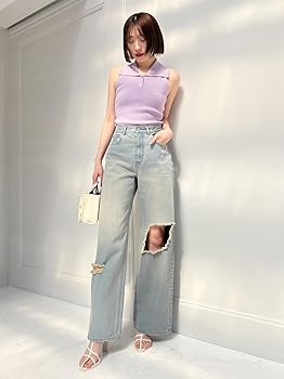 Amazon | [スナイデル] ワイドデニムパンツ SWFP252136 レディース