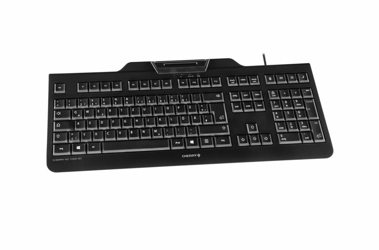 Amazon.com: Cherry KC 1000, Smartcard Keyboard (JK-A0100EU-2
