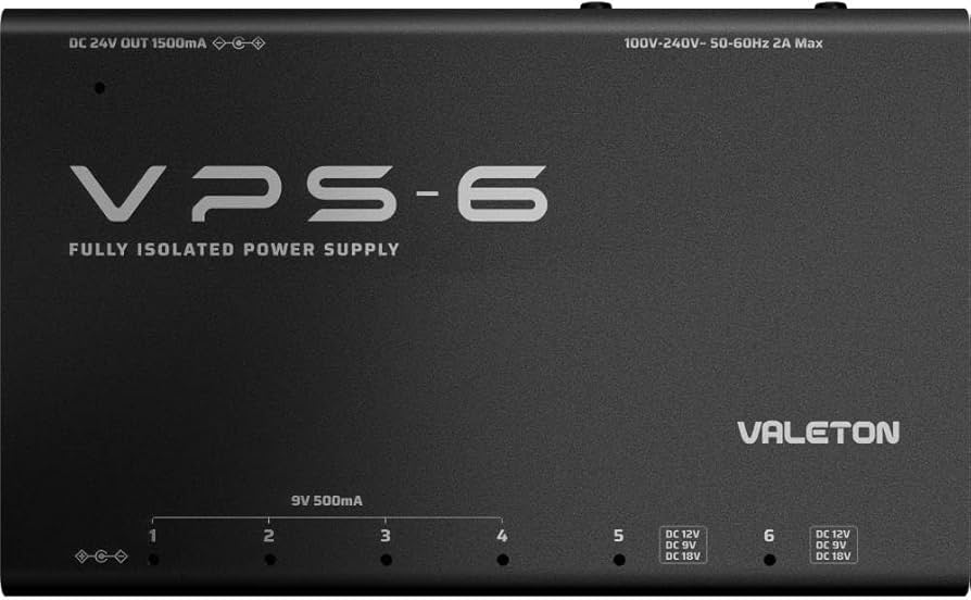 Amazon | Valeton VPS-6 完全絶縁ギターベースエフェクト電源 | 機材用