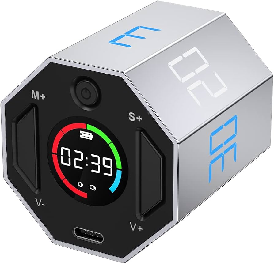 Amazon｜デジタルタイマー 正八角柱 タイマー キッチンタイマー