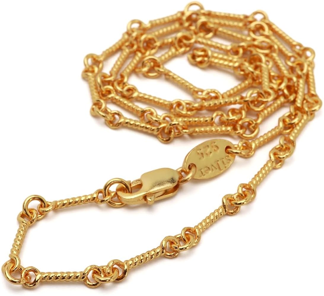 Amazon.co.jp: [silver KYASYA]シルバー925 ツイストチェーン