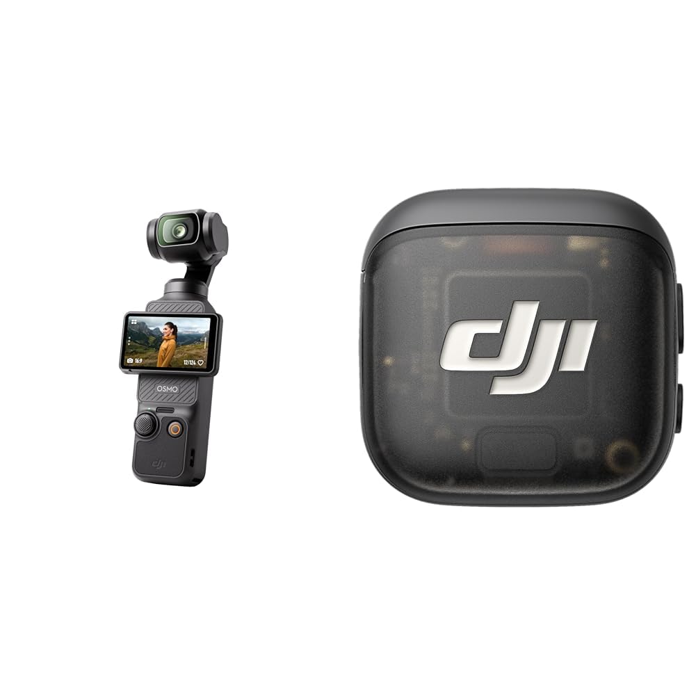 DJI Osmo Pocket 3 Vlog Combo (Mic 3), 4K/120fps Vlogging Camera, 3