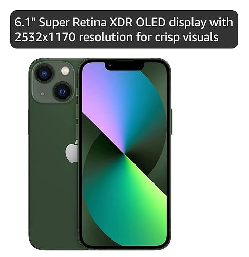 Amazon.com: Apple iPhone 13, 128GB, Green - Unlocked (Renewed