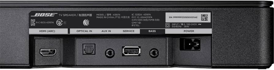 Amazon.com: Bose TV Speaker, Bluetooth Wireless Soundbar for TV