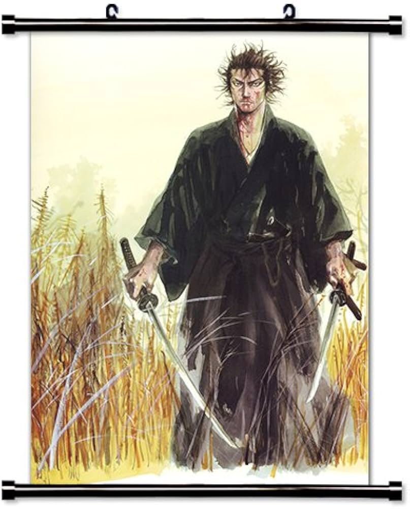 Amazon.co.jp: バガボンド アニメ 布製ウォールスクロールポスター