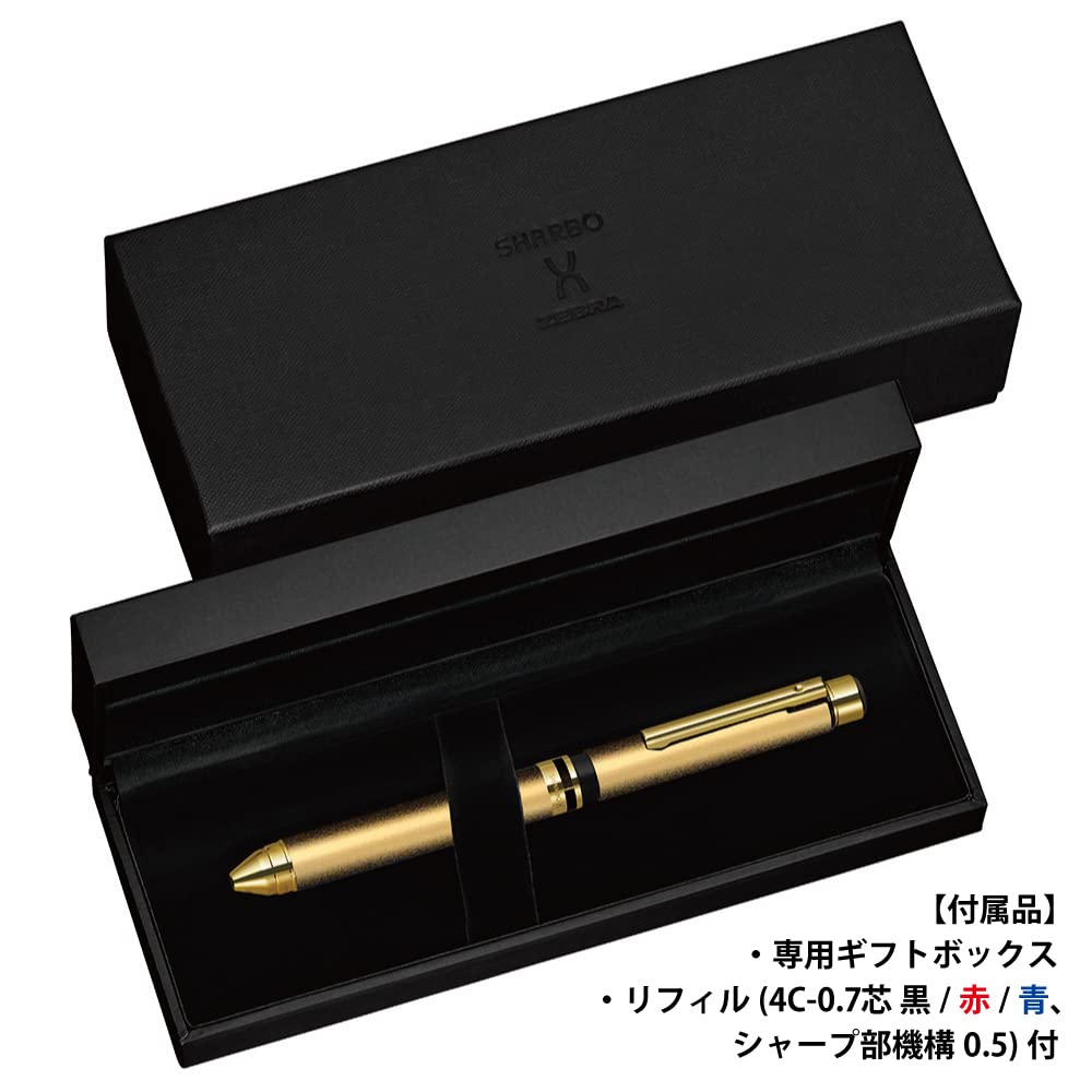 Amazon | ゼブラ 多機能ペン シャーボX 金軸 リフィル入 SBX-GO-KN-AZ
