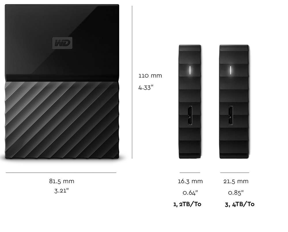 Amazon.co.jp: WD HDD ポータブル ハードディスク 3TB USB3.0 ブラック