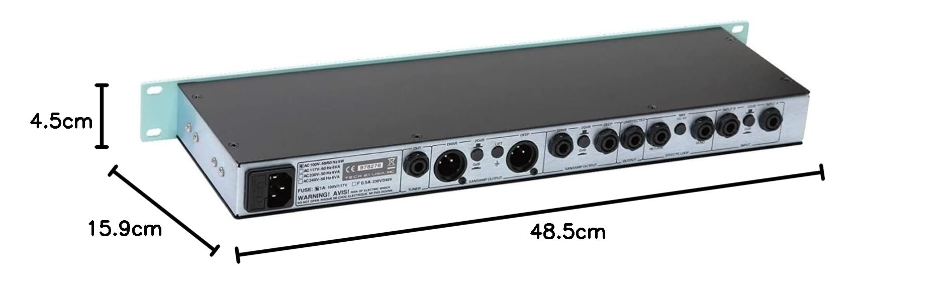 Amazon | TECH21 SANSAMP Geddy Lee Signature 1U RACK ベース用