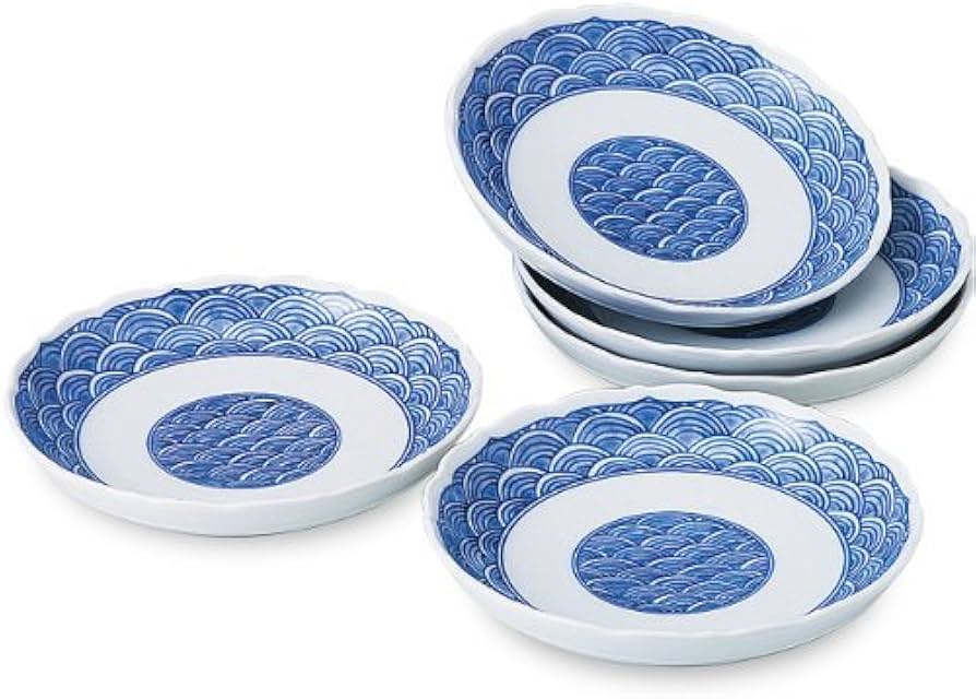 Amazon.co.jp: 有田焼 CtoC JAPAN お皿 セット(16cm皿5枚セット) 02