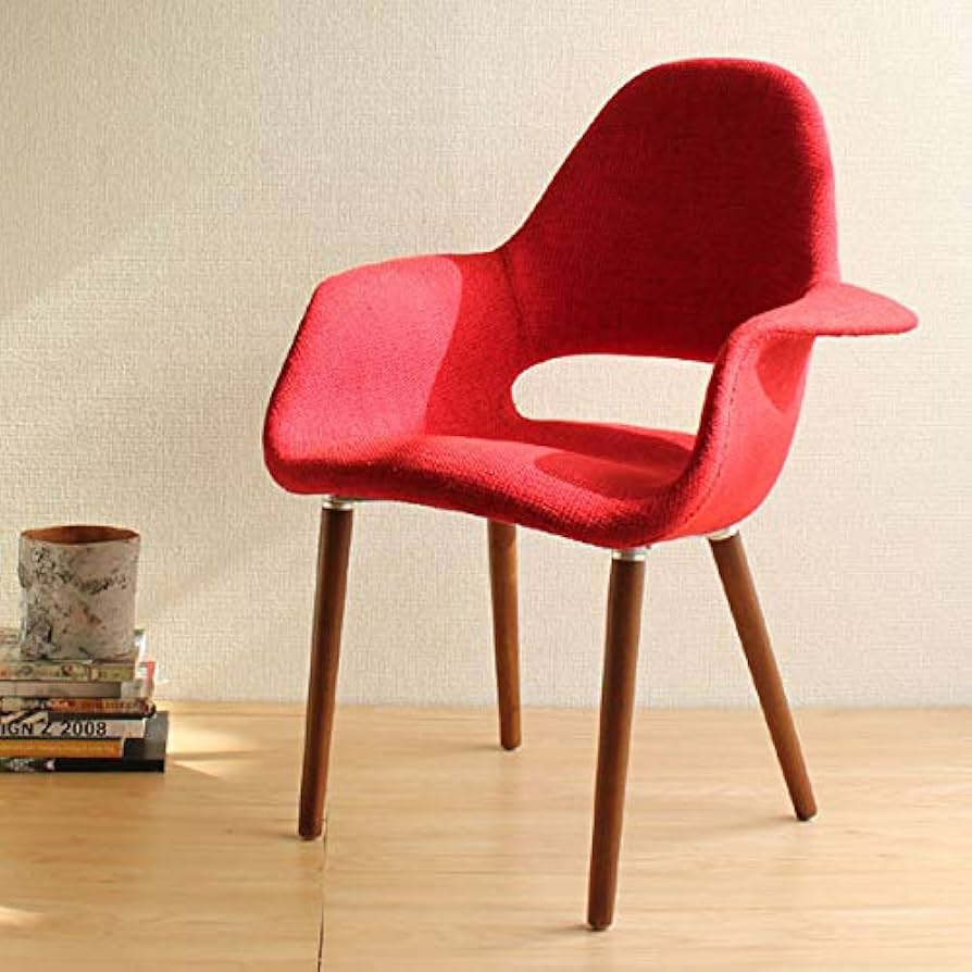 Amazon.co.jp: オーガニックチェア レッド （ プレミアム デザイナー