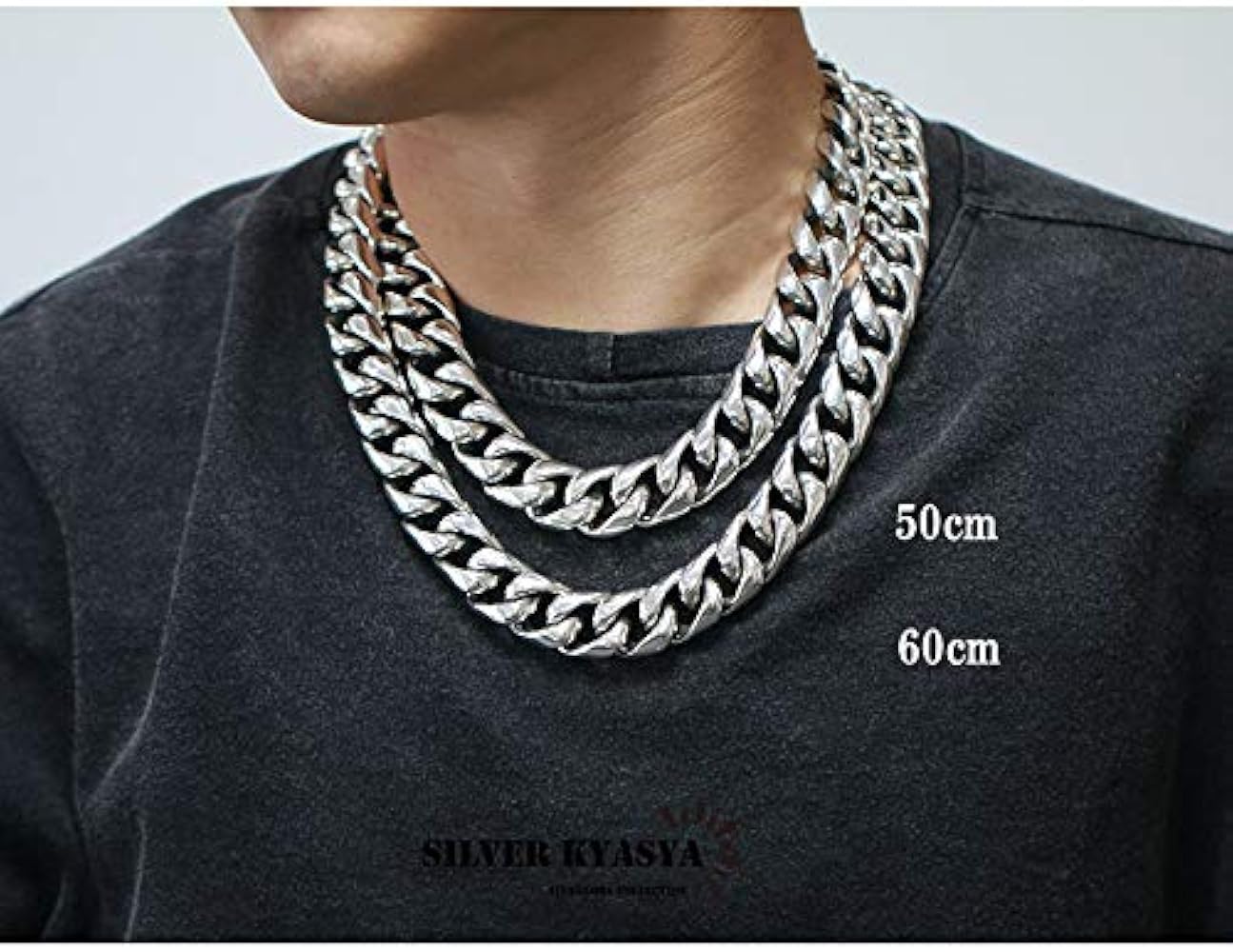 Amazon | [silver KYASYA]希少! 超重厚 シルバー925 喜平ネックレス