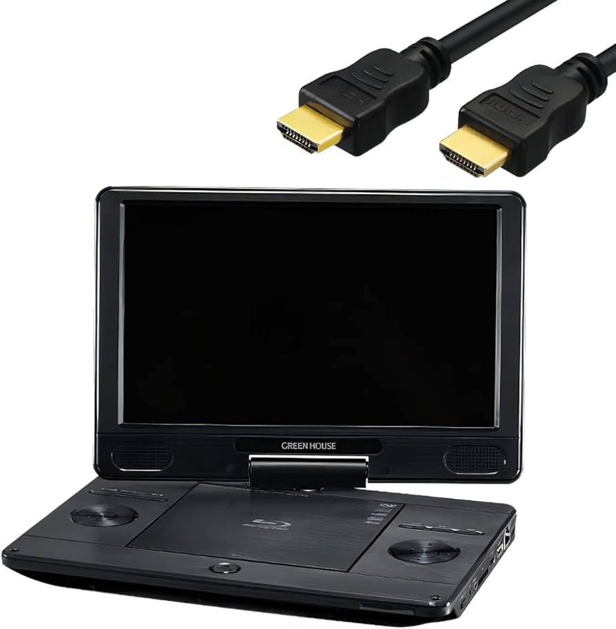 Amazon | ［セット］ グリーンハウス ポータブル ブルーレイプレーヤー