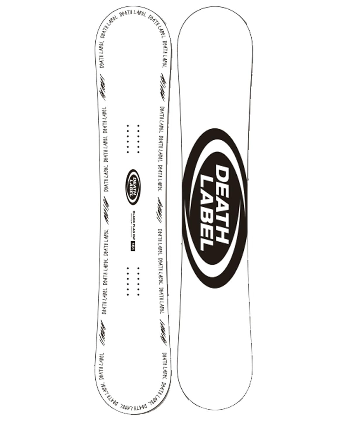 Amazon | [デスレーベル] スノーボード 板 メンズ ブラックフラッグDW